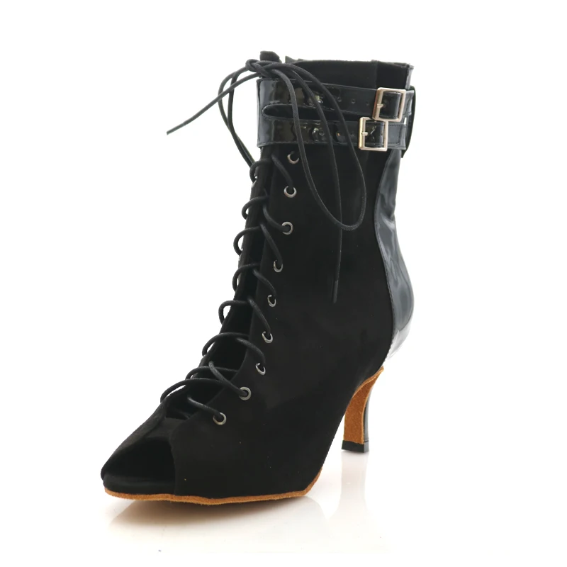 أحذية الرقص اللاتينية النساء السود أحذية عالية الكعب امرأة حذاء الرقص أحذية الرقص للنساء الرقص النعال التلال أحذية الرقص DAN