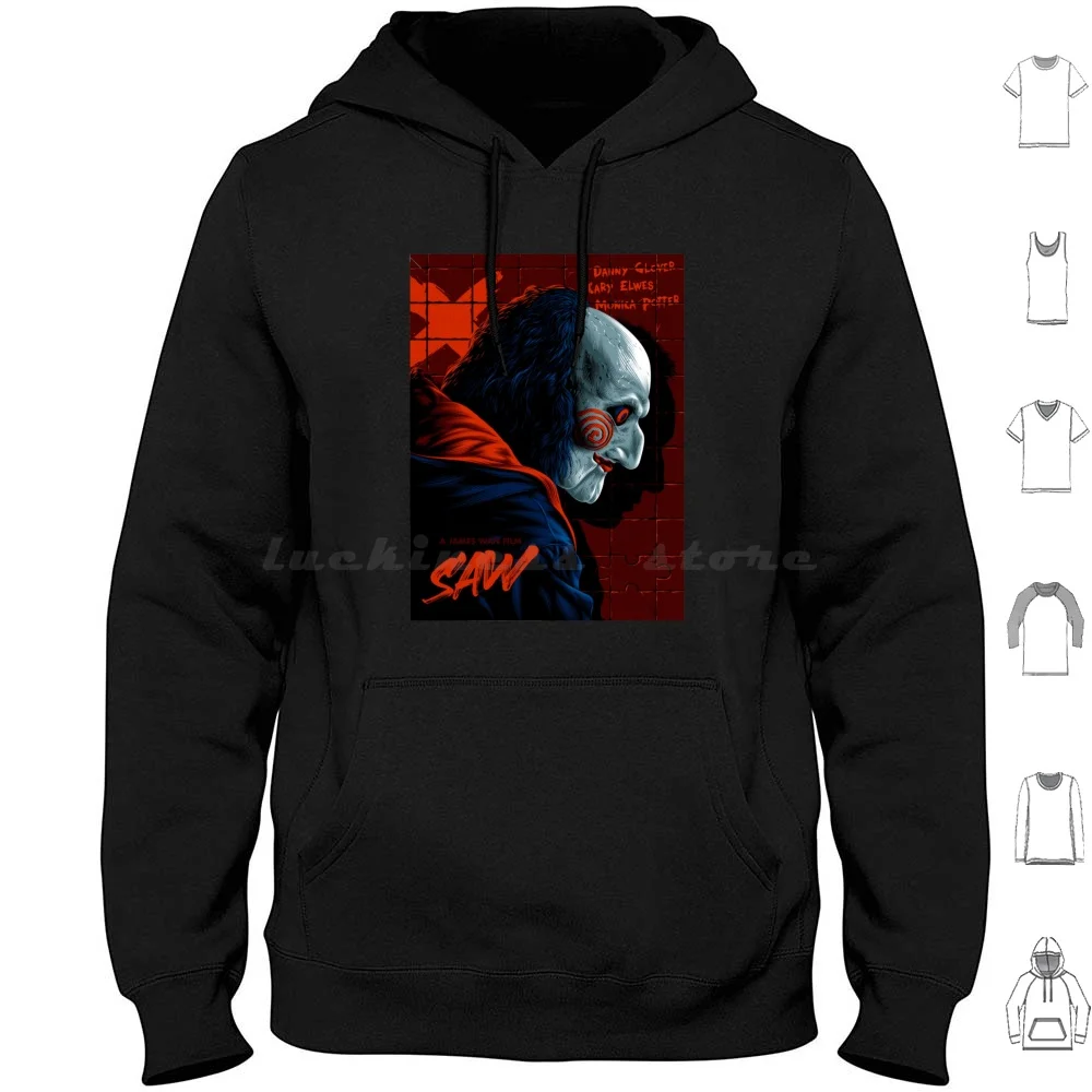 

Saw Movie 2023 Fan Уникальный дизайн Толстовки с длинным рукавом Saw Movie Saw 2 Horror Movie Saw 3 Saw 1 Saw 2023 Комплект фильма