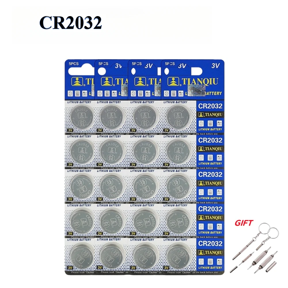 5-50 Uds CR2032 batería DL2032 ECR2032 BR2032 2032 CR 2032 3V pila de botón de litio para reloj remoto