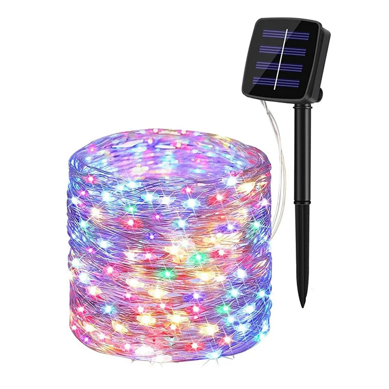 LED Solar Powered Lamp Outdoor Solar Lights Garland Waterproof Fairy Light Christmas Decor Party Wedding New Year's Decoration