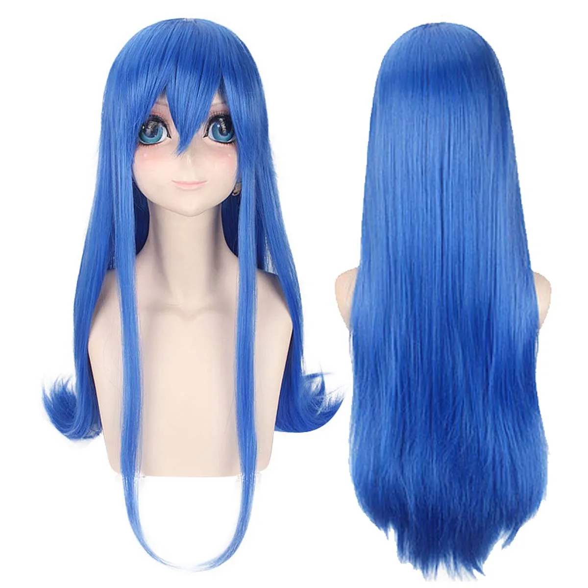 Halloween Party Anime Juvia Lockser Cosplay Blue Costume or wig for Women view 2