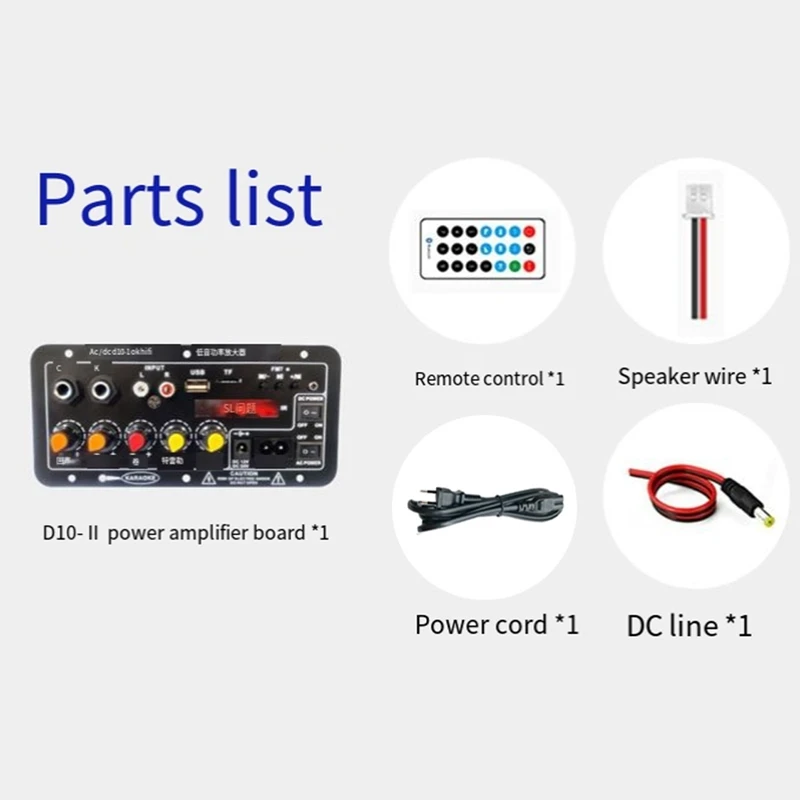 لوحة مكبر للصوت مع صوت بصري بلوتوث أمبير USB راديو FM TF Player لتقوم بها بنفسك مضخم صوت للسيارة المنزلية (قابس الاتحاد الأوروبي) سهل التركيب