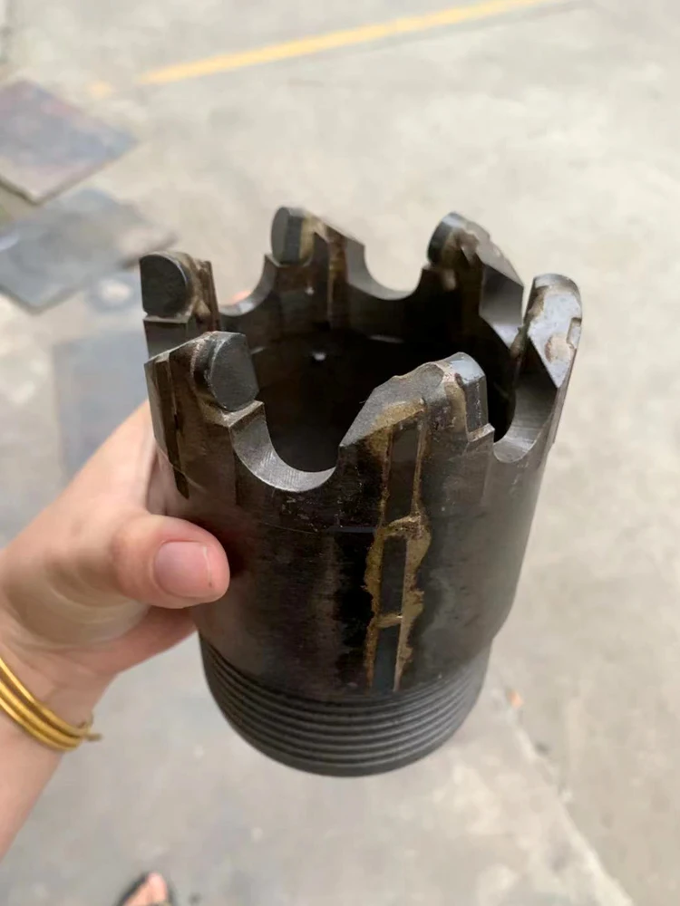 Outside thread 91mm PDC core bit for water well drilling and sample coring Coal mining bit