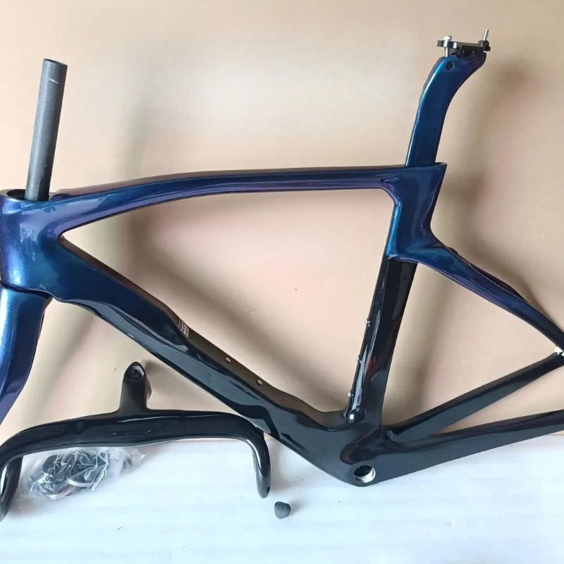 

Carbon Road Bike Frame Set - F14 Bicycle Frame Disc/Rim Brake Options Luxter Red/Crystal White Colors Available XDB DPD