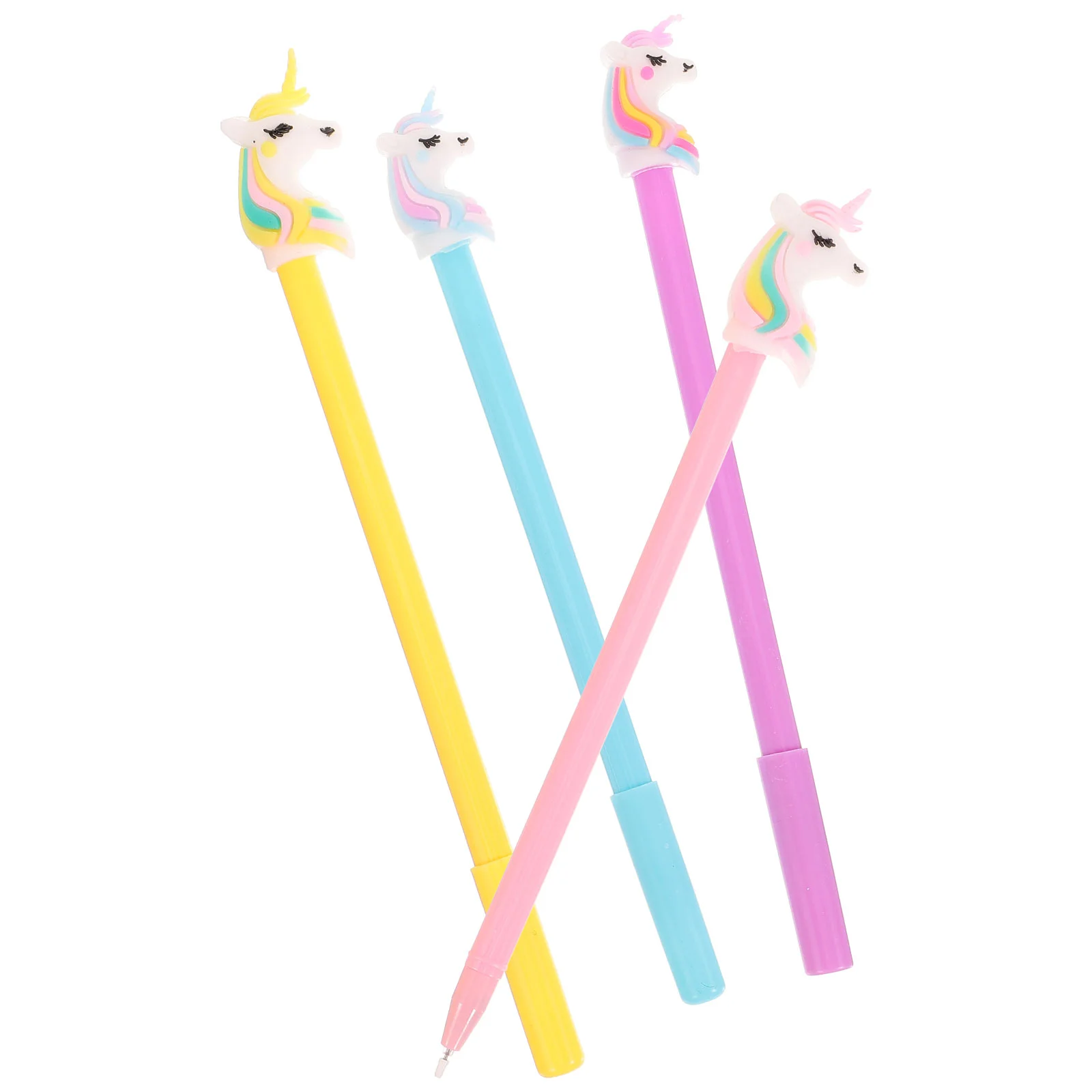 Black Ballpoint Pens Light Highlighters Handwriting Cartoon Gel Student Kids LED