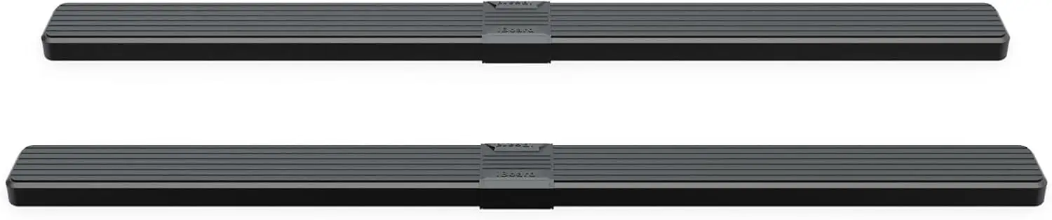 

5-дюймовые черные боковые ступеньки из нержавеющей стали от колес до колес, совместимые с кабиной SuperCrew F150, кроватью 5,5 фута и 25 F250 15-25