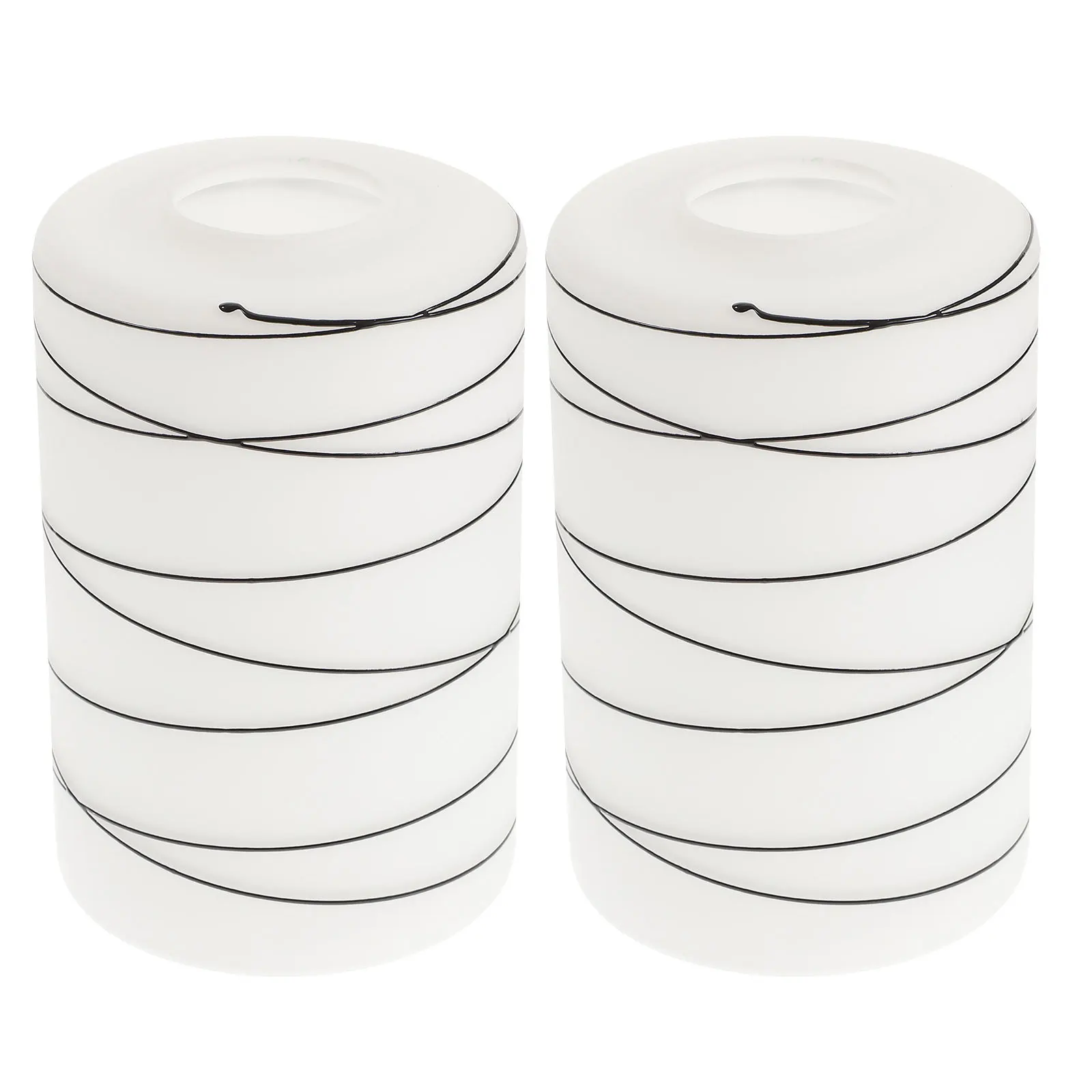 

2Pcs Cylinder Glass Shades Minimalist Replacement Lampshades for Pendant Lights Modern Light Fixture Cover Decorative Glass Lamp