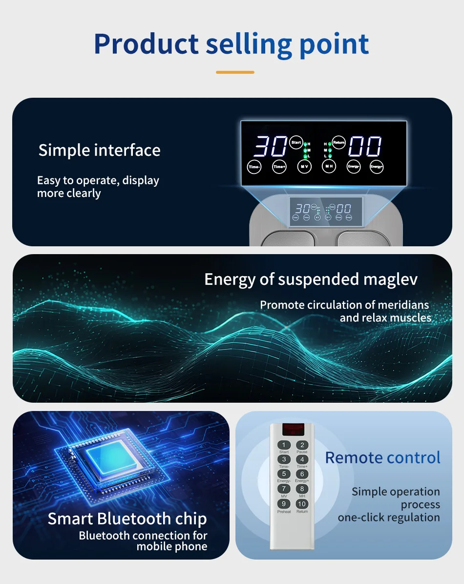 

P90 Plus Terahertz Foot Massager Thz PEMF Home Leg Therapy Relaxation Promote Circulation Spa Professional