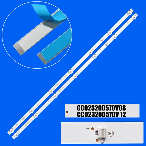 LED backlight strip For DEXP CC02320D570V12 H32D8000Q H32D7000Q H32E8000Q Starwind SW-LED32R301BT2 Akira 32LED06T2P ULM-32TC114