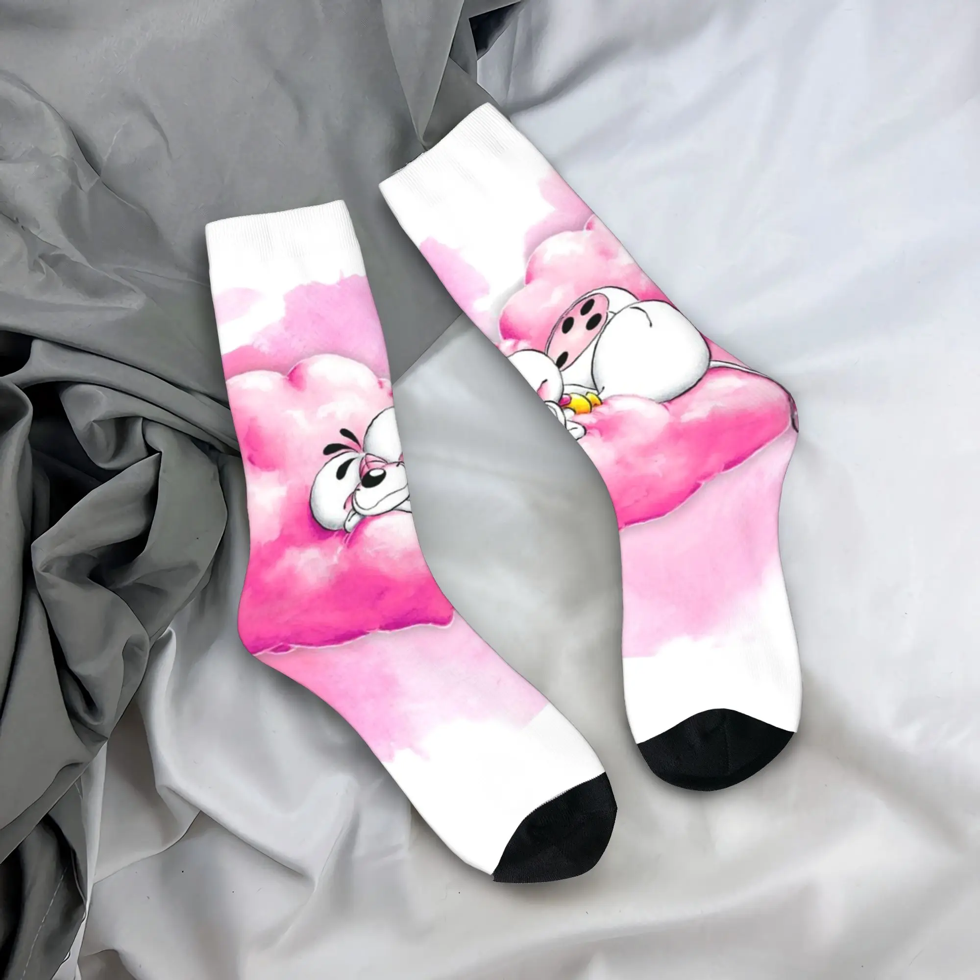 

Winter Warm Crazy Design Women Men Cartoon D-Diddl Rat Cute Socks Breathable Middle Tube Socks