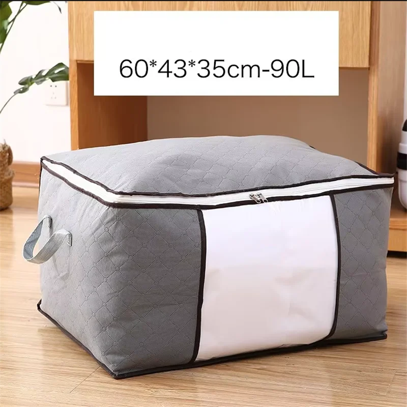 High Quality Non-woven Storage Bag Big Capacity Cotton Quilt Clothes Dustproof Finish Bag Multi-purpose Home Sundry Storage Bag