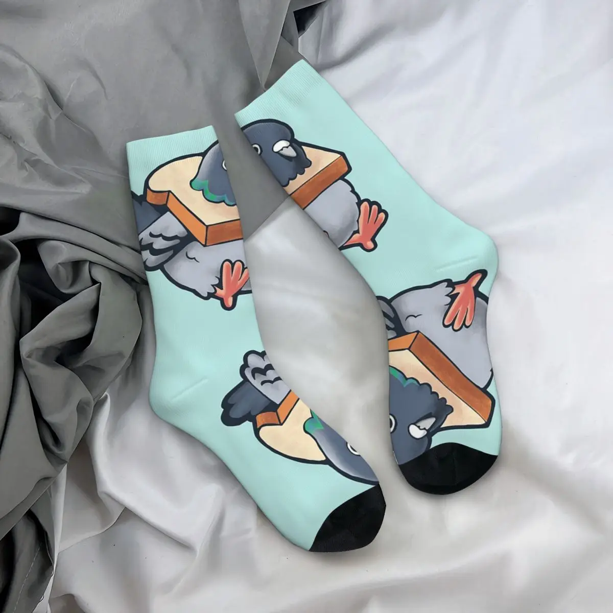 Calcetines de Paloma Hungry Harajuku para hombre y mujer, medias largas de alta calidad, accesorios para todas las estaciones, regalo de cumpleaños