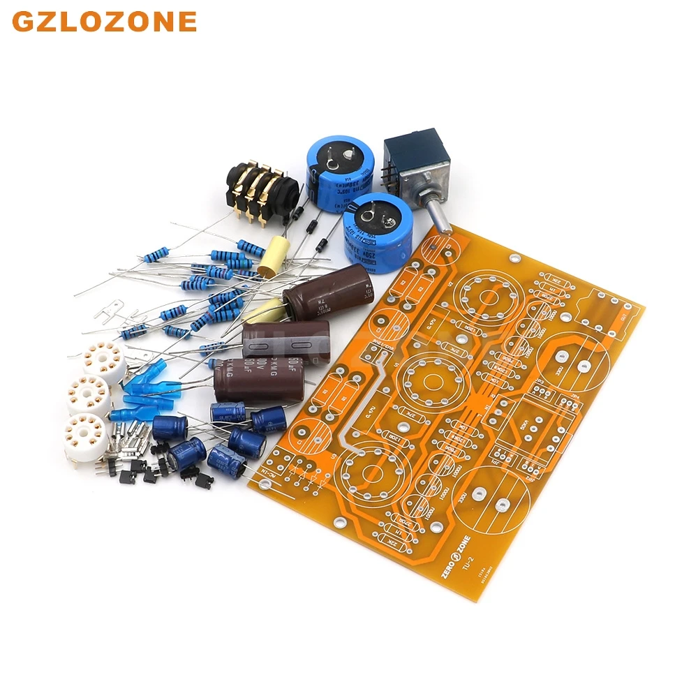 AMPLIFICADOR DE AURICULARES de tubo WCF 6N2 + 6N6, TU-2 modificado, PCB, Kit DIY, tablero terminado (sin tubo), potenciómetro ALPS