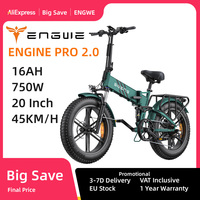 ENGINE PRO 2.0 Adult Electric Bicycle ENGINE 750W Motor 48V16AH Battery Electric Bike 20*4.0-inch Fat Tire All Terrain E-Bike