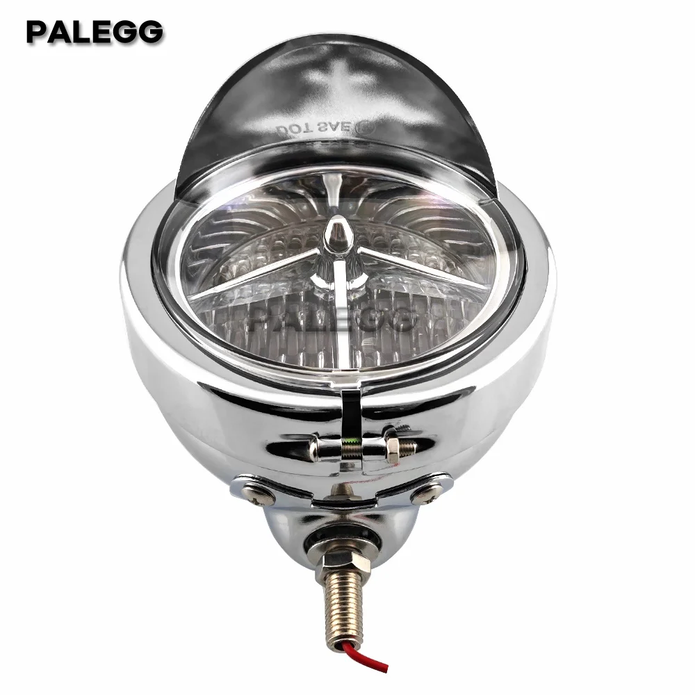 4.5 inch LED Fog Light Passing Visor Light Match Housing Bucket Auxiliary Fog Lamp Bracket Turn Signal Light For Road King
