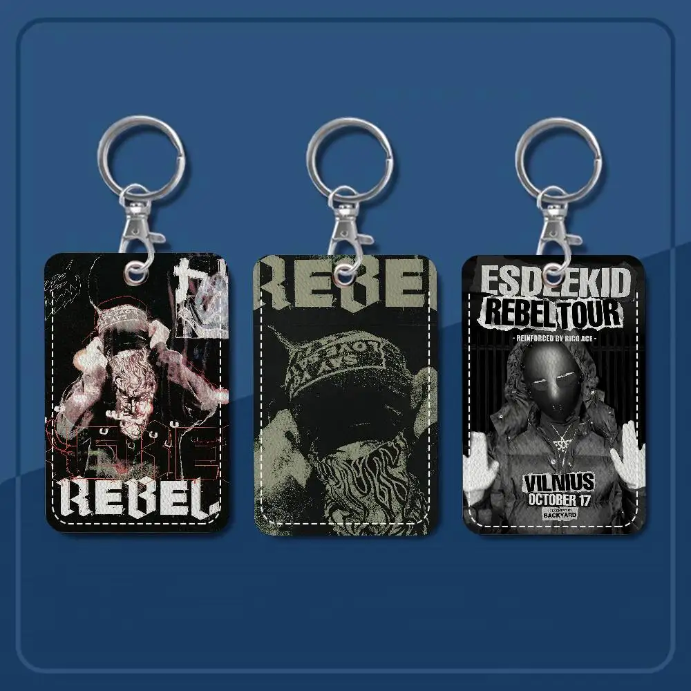 Singer EsDeeKid PU Soft Leather Rectangular Key Card Holder Induction Elevator Protection Cover Youth Faion Accory