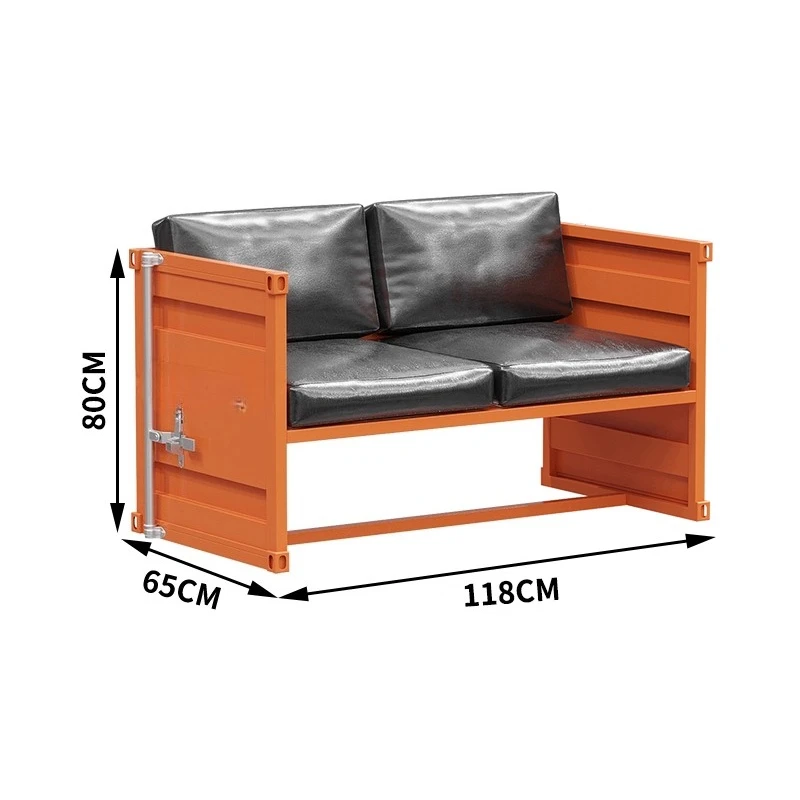 Industrial style table and chair combination creative cafe bar wrought iron sofa