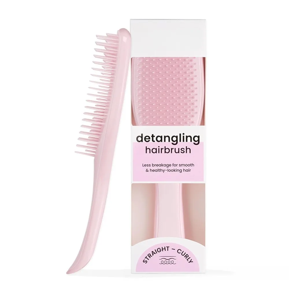 

Ultimate Detangler Brush for Wet & Dry Hair, Eliminates Knots & Reduces Breakage for All Hair Types, Millennial Pink