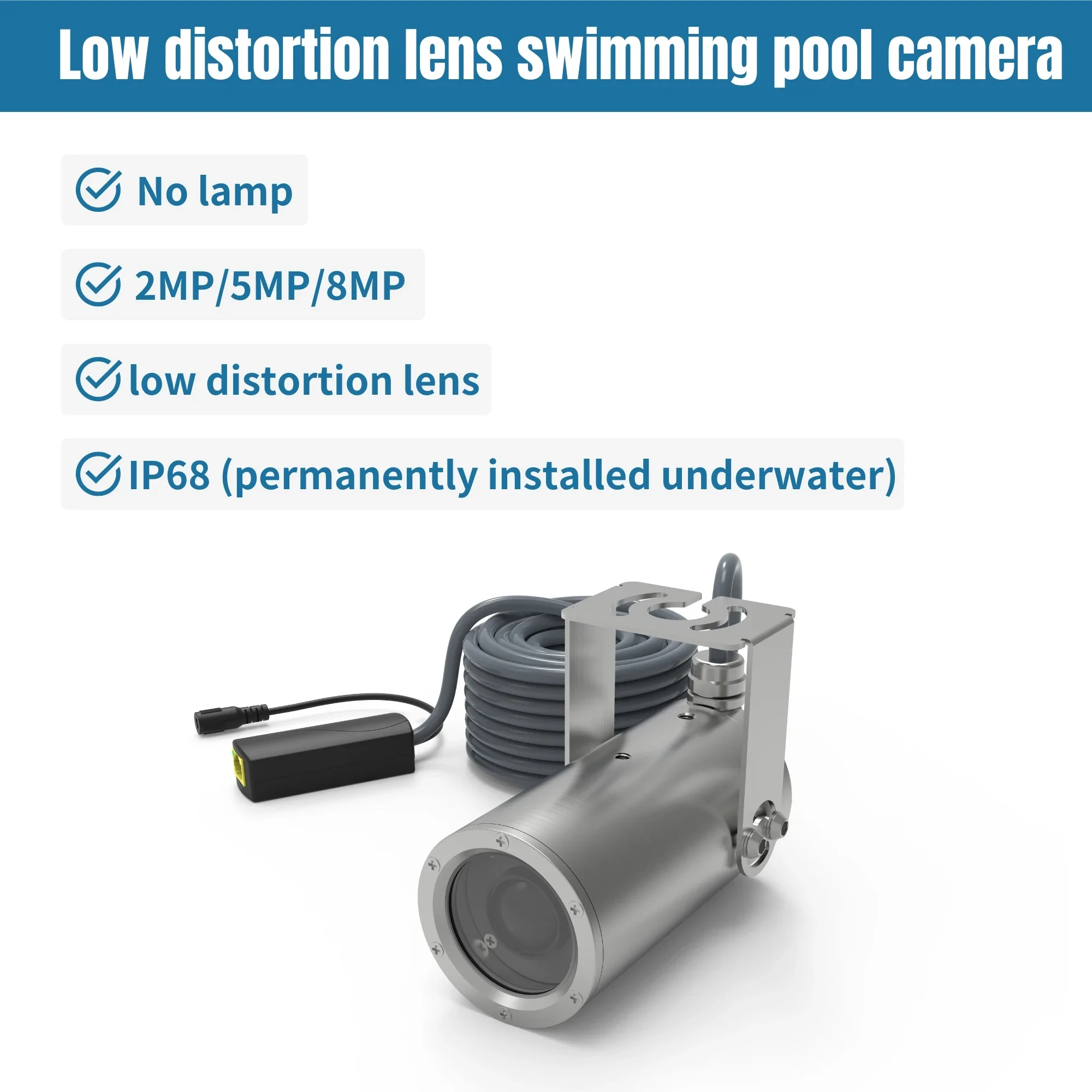 IP68 Underwater Aquaculture Research Underwater Camera HD Swimming Pool Camera Industrial