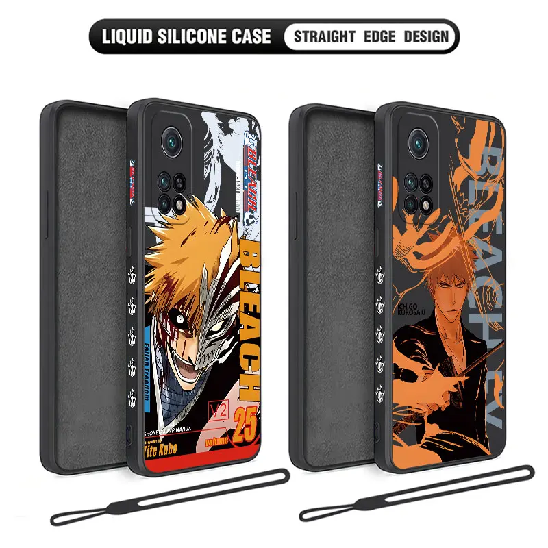 

Anime Bleach Ichigo Phone Case For Xiaomi Redmi Note 12 12S 11 11S 11T 10 10A 10T 10S 9T 9 8 7 Pro Plus 10C 9A 9C 9T 4G 5G Cover