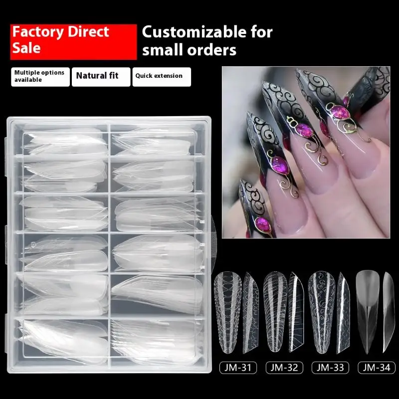 

Наращивание накладных ногтей, прозрачная форма для накладного пальца, УФ-гель-лак, скульптурная форма с полным покрытием, пресс для маникюрного салона, инструмент для маникюра