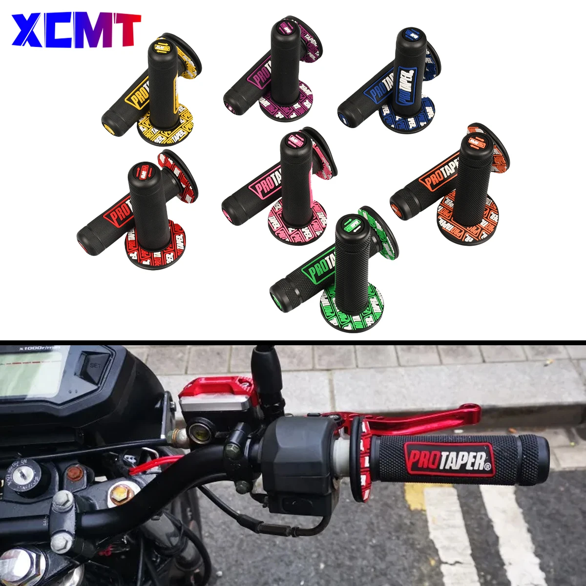 Handle Grip Pro taper รถจักรยานยนต์คุณภาพสูง Protaper Dirt Pit Bike Motocross 7/8