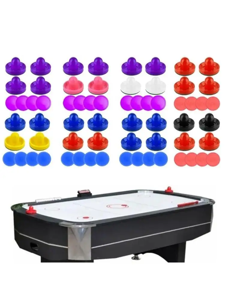 

652F Air Hockey Pusher Air Hockey Set Handle Pusher Toy Set Set, Table Hockey Pusher Set for Kids and Adult Game Tables