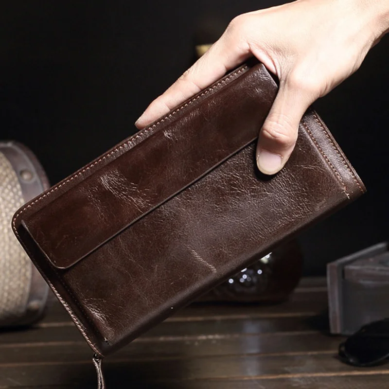 2016 New Fashion Genuine Leather Men Wallet Women Purse Coin Holder Money Clip Purses Man Clutch Bag Wholesale