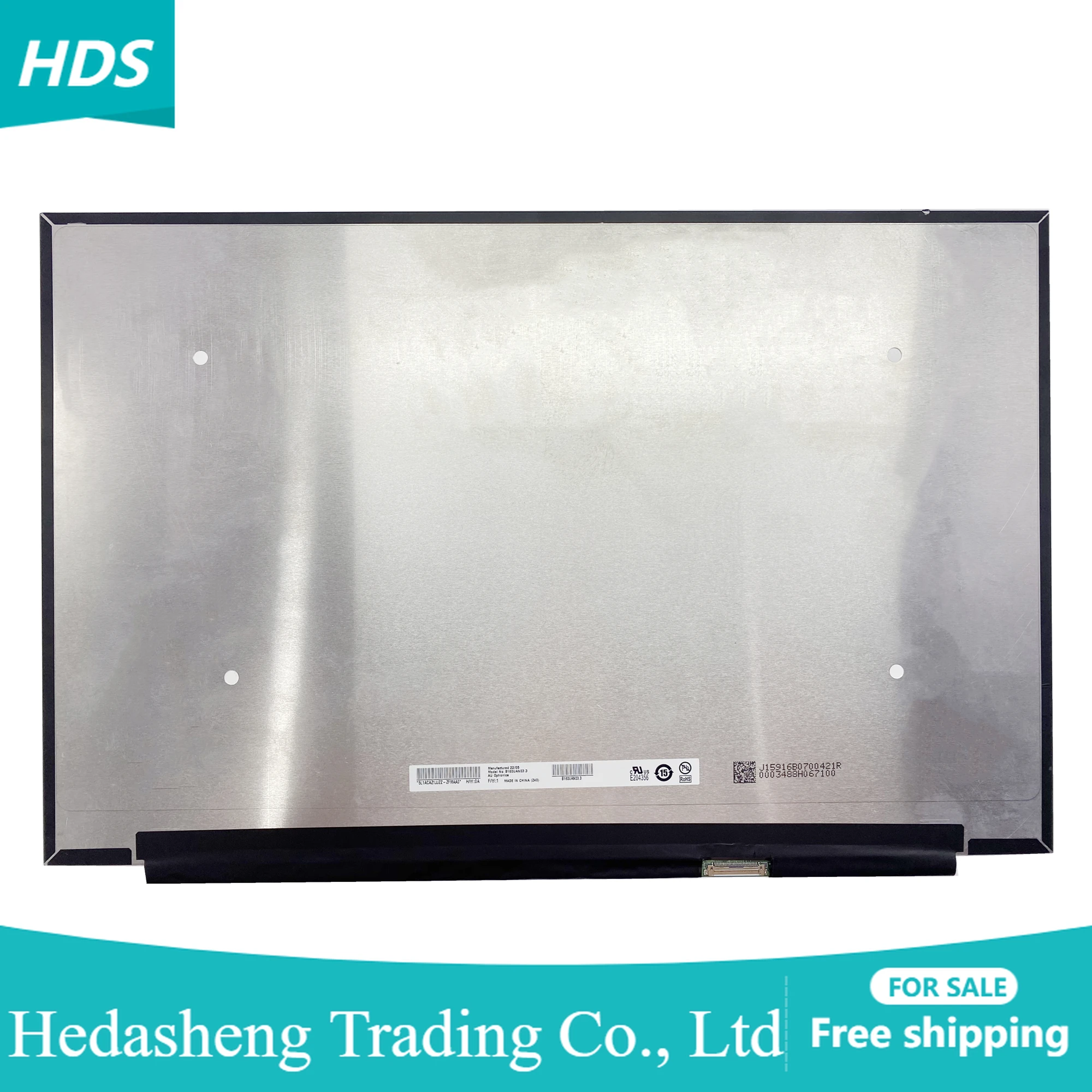 

B160UAN03.3 16.0 inch 1920×1200 Panel Matrix D/PN 0CGDY2 FHD high Brightness Color gamut Laptop LCD LED Screen