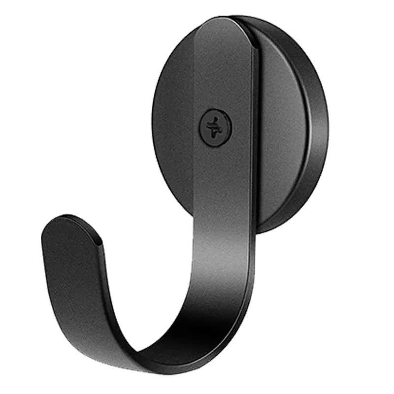 

1/2/4pcs Strong Magnetic Hooks Heavy Duty fridge Front Door Kitchen Utensil Hanger for Office Garage Shed Gym Locker Black White