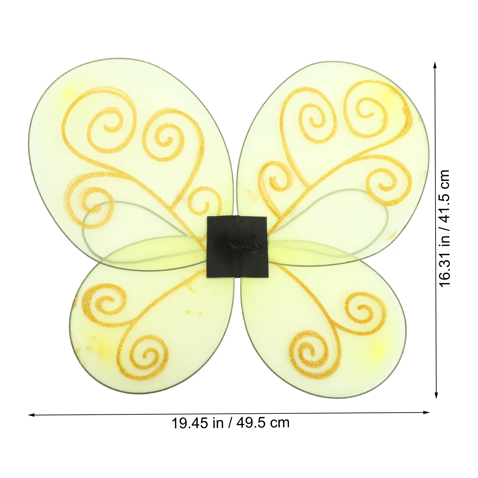 Make up สีเหลือง Bee Wings เครื่องแต่งกาย Props เด็กวัยหัดเดินโพลีเอสเตอร์ผีเสื้อ Party Supplies