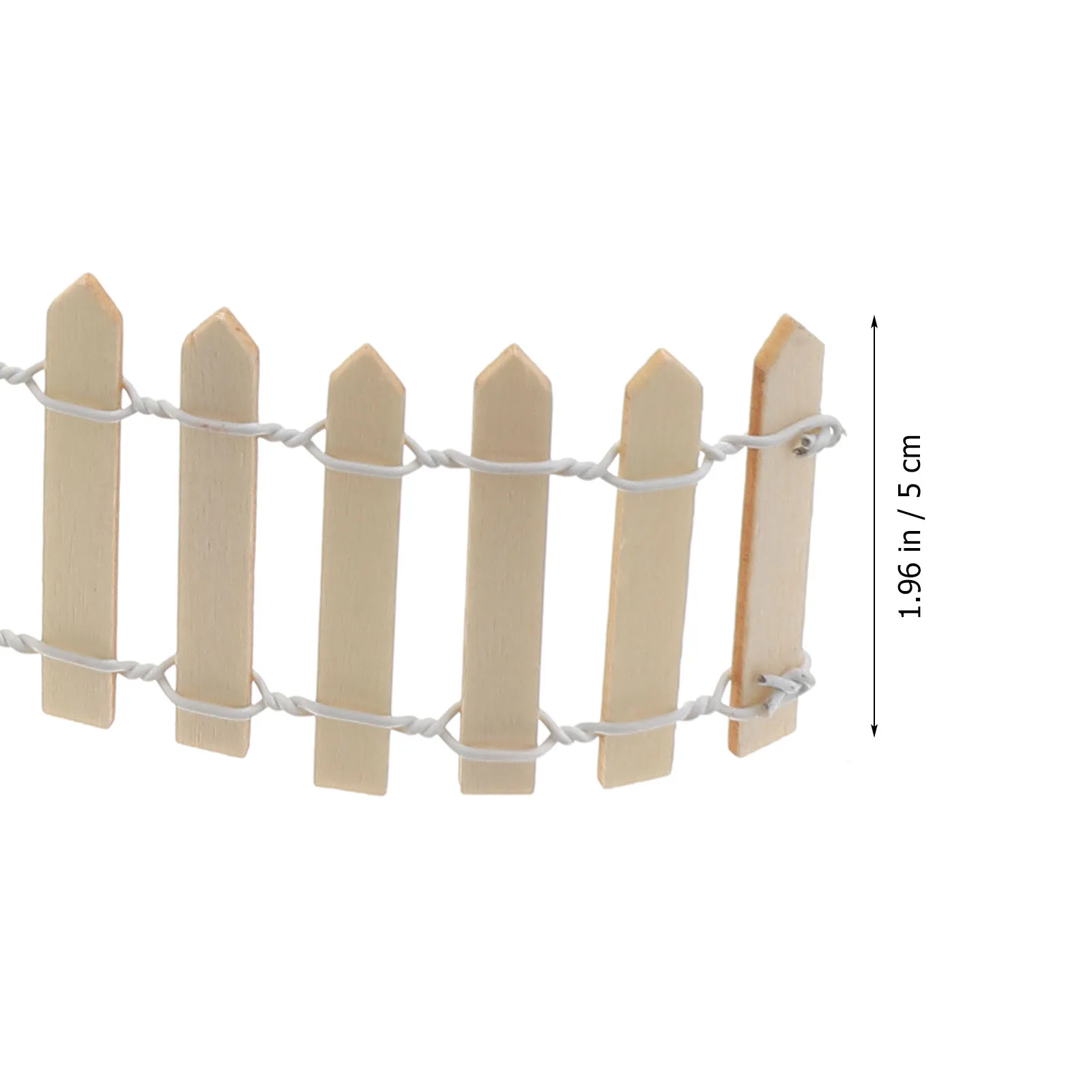 سياج مصغر خشبي يمكنك صنعه بنفسك لحديقة الجنية لبيت الدمى بونساي تررم ديكور منزل صغير سياج حديقة خرافية #5