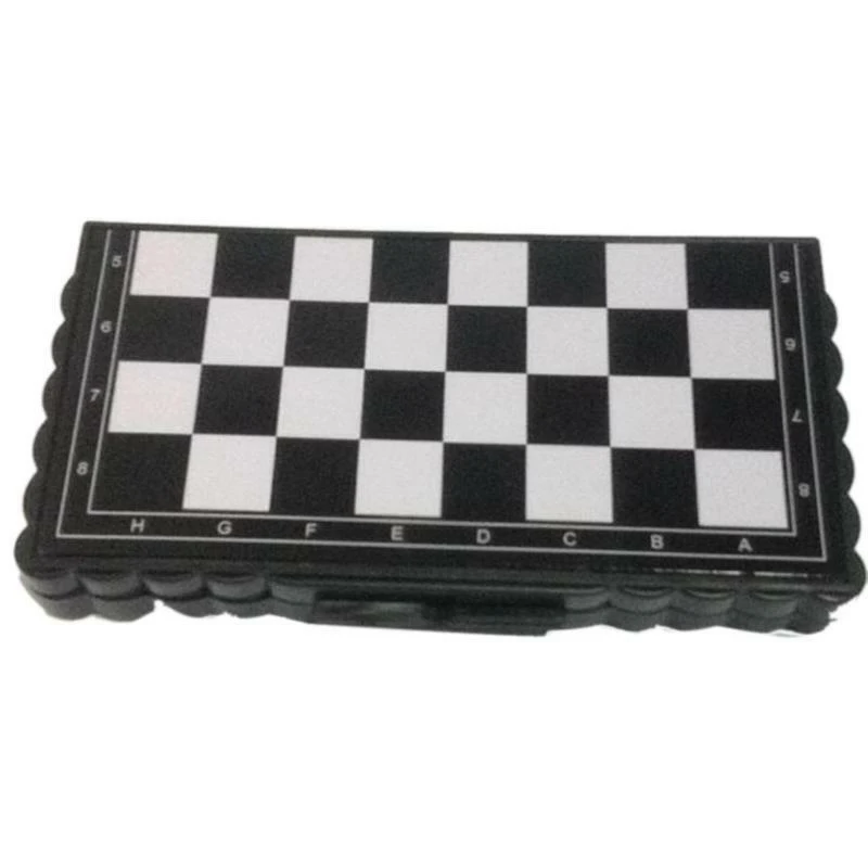 

1 Set Mini International Chess Folding Magnetic Plastic Chessboard Board Game Portable Kid Toy Portable Outdoor Chess Set
