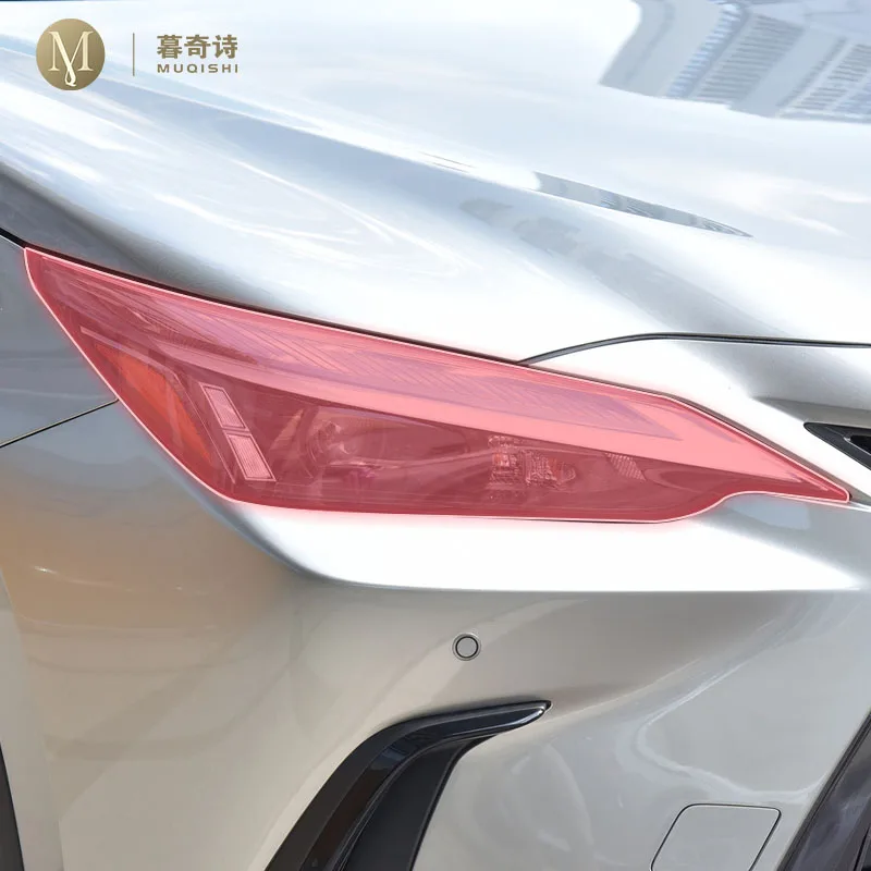 

pre cut car exterior headlight scratch resistant TPU protective film transparent/smoked black For Lexus NX 2022-2024