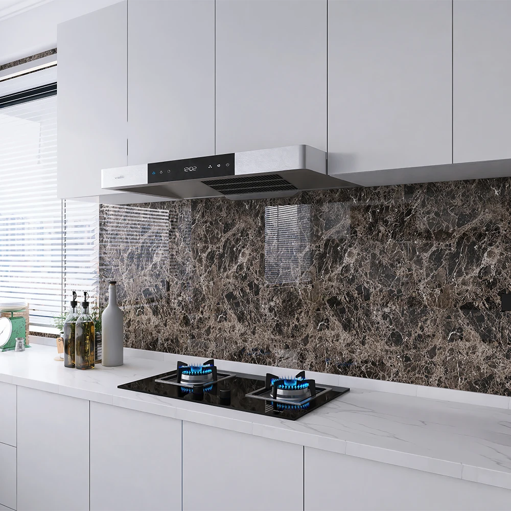 Kitchen Oil Resistant Marble Sticker Self-adhesive Household Wall Sticker Paper Desktop Cabinet High Temperature And Waterproof