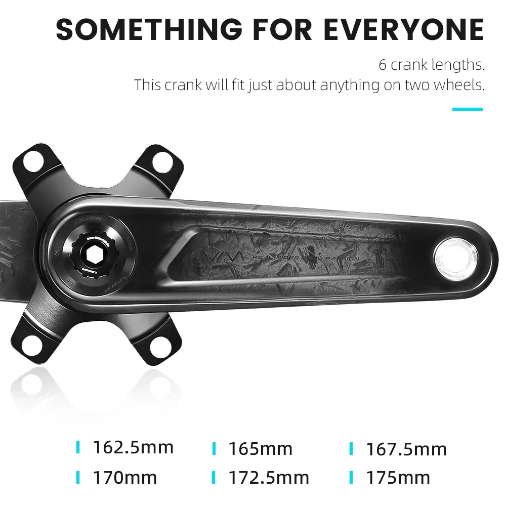 LEXON Road Cranksets Superlight Full Carbon Bicycle Cranks 411g 24mm Titanium Spindle 165/167.5/170/172.5/175MM Cycling Parts