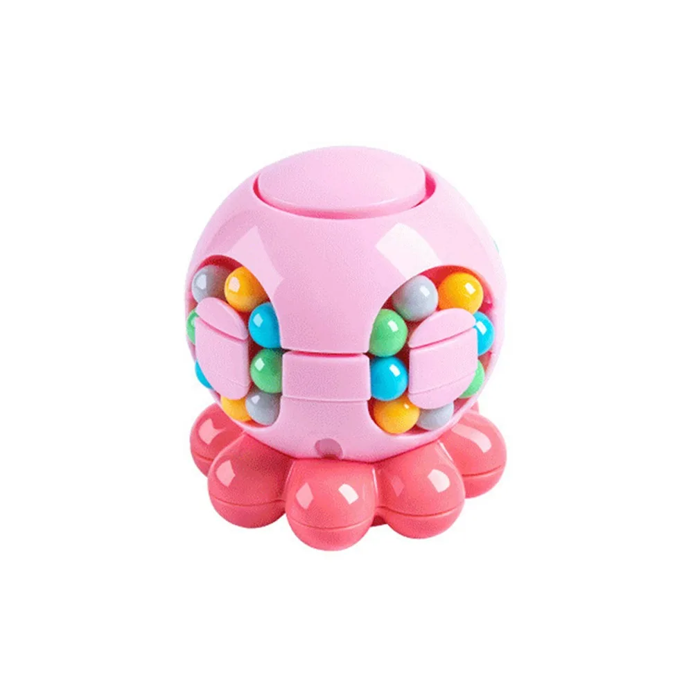 

Funny Octopus Spherical Magic Bean Cube Spinner Plastics Finger Gyro Rotating Ball Rotating Ball 3D Stress Relief Toy