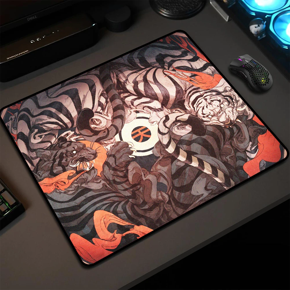 

45x40CM Beast Mouse Mat Tiger Speed Gaming Mousepad Gamer Professional E-Sports Mouse Pad High Elastic Non-slip Bottom Desk Mat