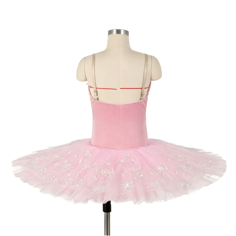 Pink white professional Ballet Tutu child classical Dress performance Sleeping Beauty stage Dance Costume women 7 layers 20060