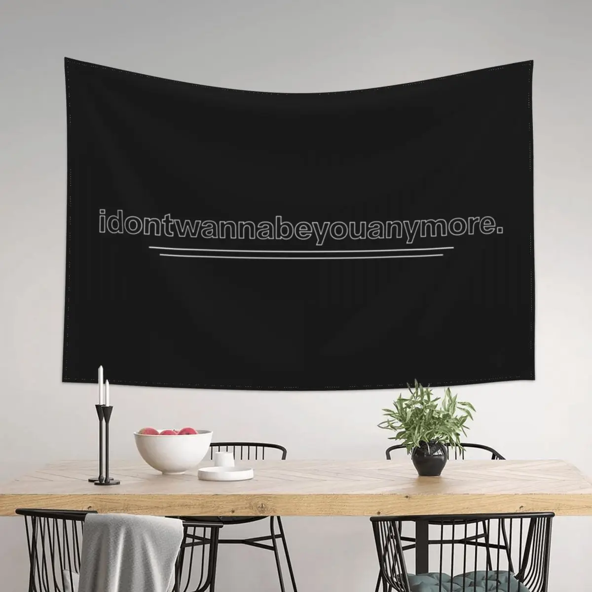 

idontwannabeyouanymore Tapestry Wall Deco Bedroom Decor Aesthetic Wall Decoration Decoration Room Tapestry