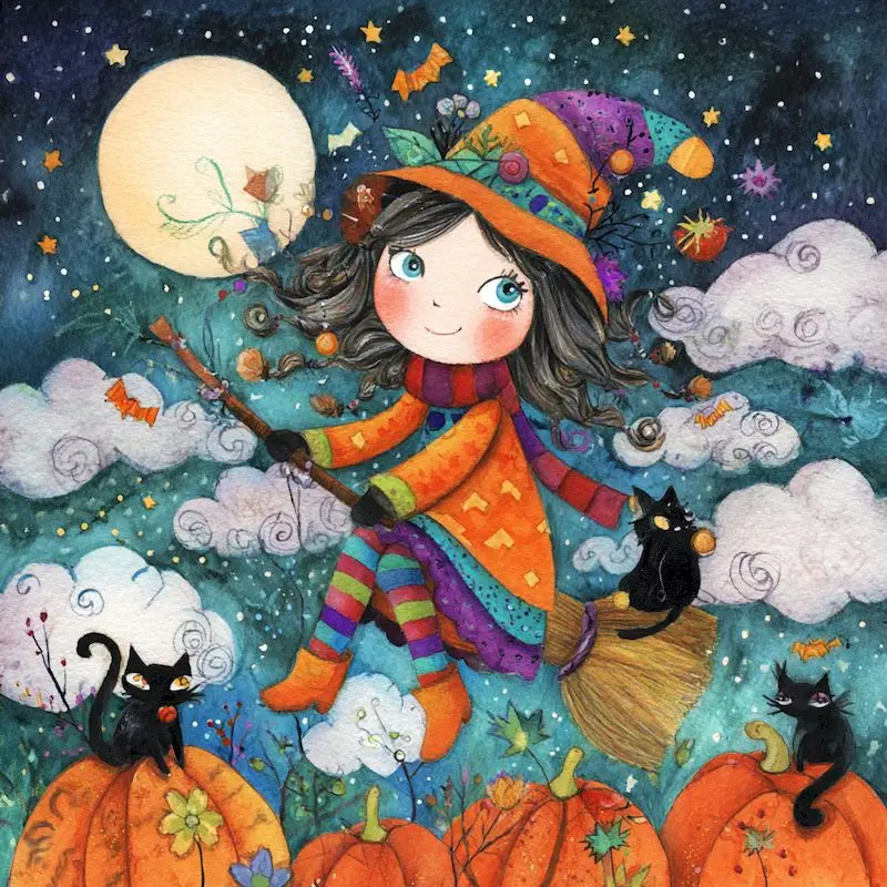 

GATYZTORY Diy Painting By Numbers Kits For Adults Witch Drawing Coloring By Numbers For Wall Art Picture 60x75cm