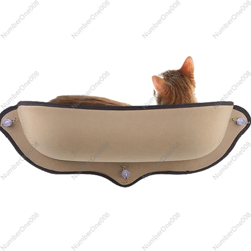 

Cat Suction Cup Windowsill Nest, Semi-round Nest, Sun Bed with Pad, Napping Bed SunHanging Nest Hammock