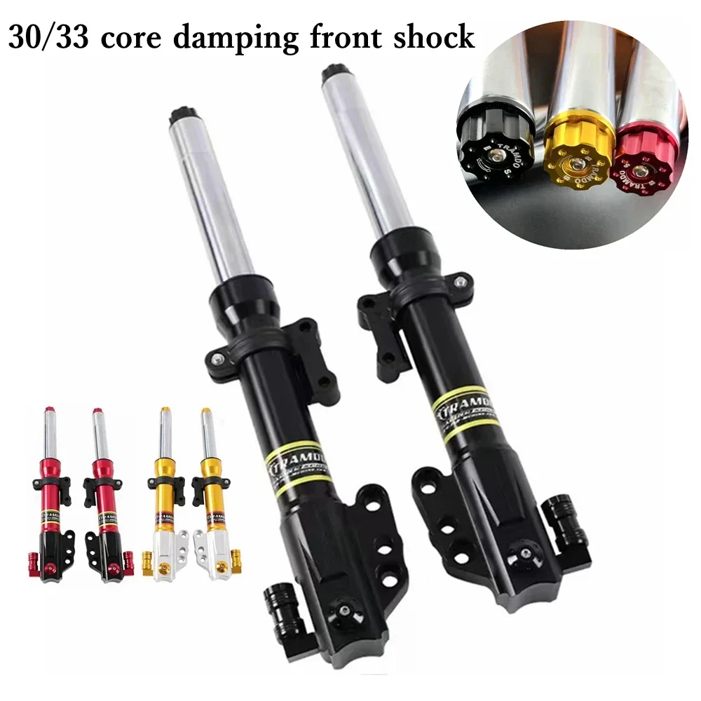 

30/33 core 360mm/400mm Scooter E-motorbike Damping Adjustable Front Shock Universal For Yamaha BWS RSZ JOG Niu N1S NQI UQI