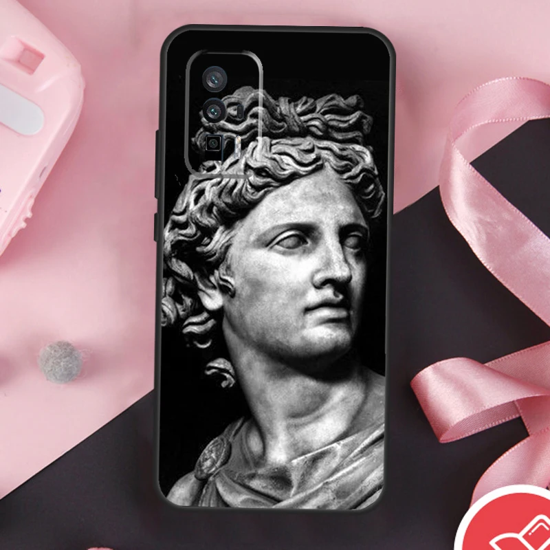  Greek God Statue Face Case For POCO F6 X6 X3 X5 M6 Pro F3 F5 M5s Xiaomi 14 Ultra 13 12 Lite 11T 12T 13T Pro Cover