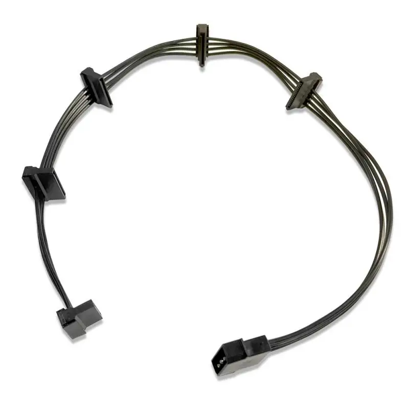 Five Extended Power Cords Length 20cm+10cm*4 Universal Hard Drive Stable Power Supply 1 Point 5 Stable Power Cable