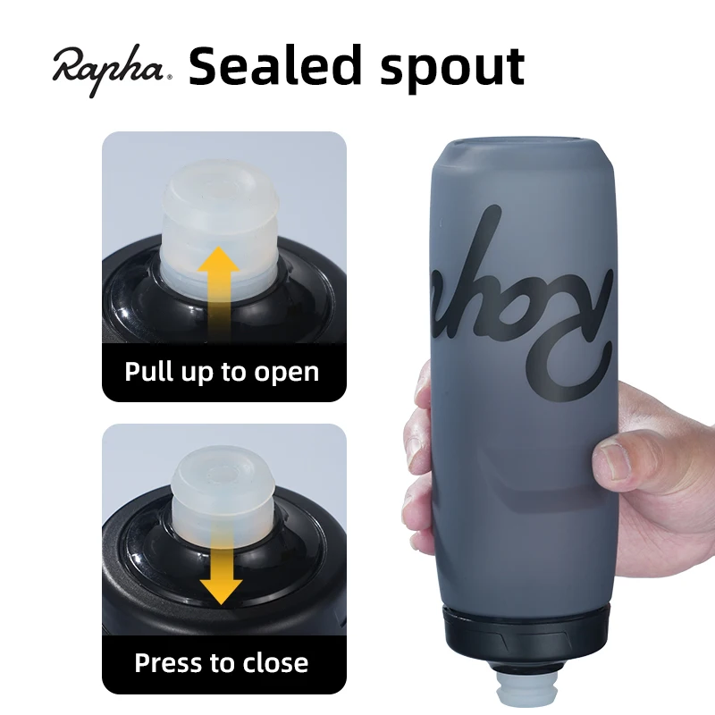 Rapha Cycling Water Bottle 750/620ml PP5 Food Grade Flip Dust Cover Squeeze Sports Fitness Water Cup Bicycle Leak-proof Kettle