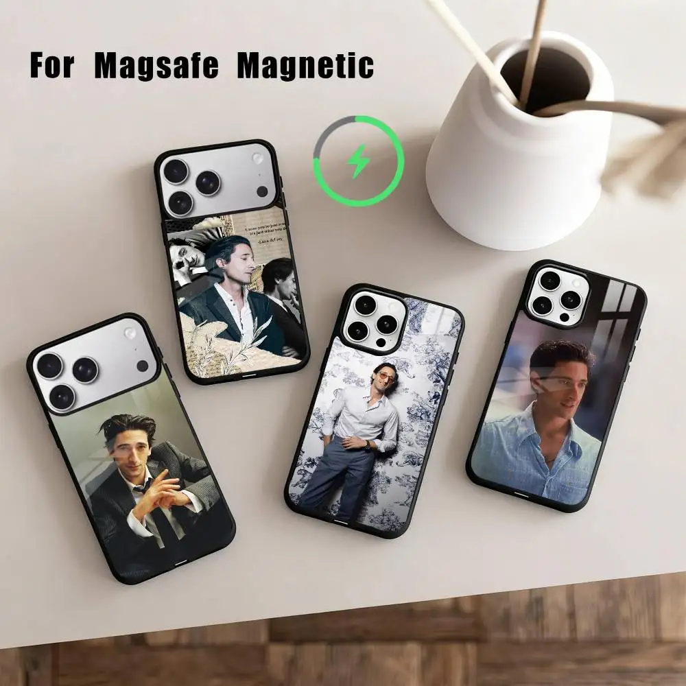 

COOL A-Adrien B-Brody Actor Phone Case For iPhone17,16,15,14,13,12,11 Plus,Pro Max Magnetic For Magsafe Wireless Charging