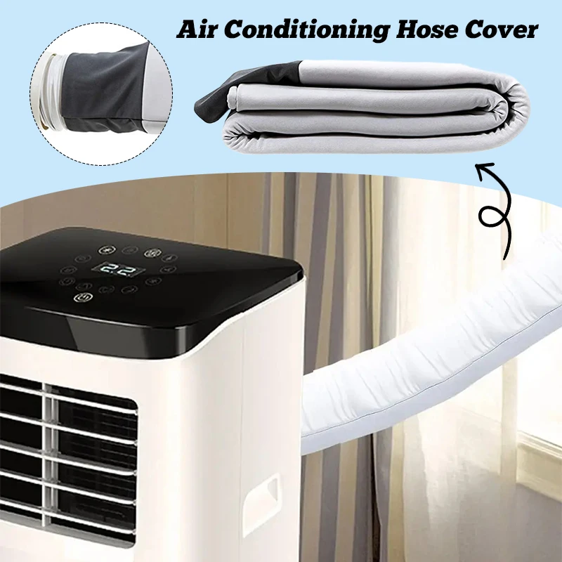 

Air Conditioner Hose Cover High Temperature Resistant Insulation Sleeve Dustproof Outdoor Protection AC Hose Tube Case
