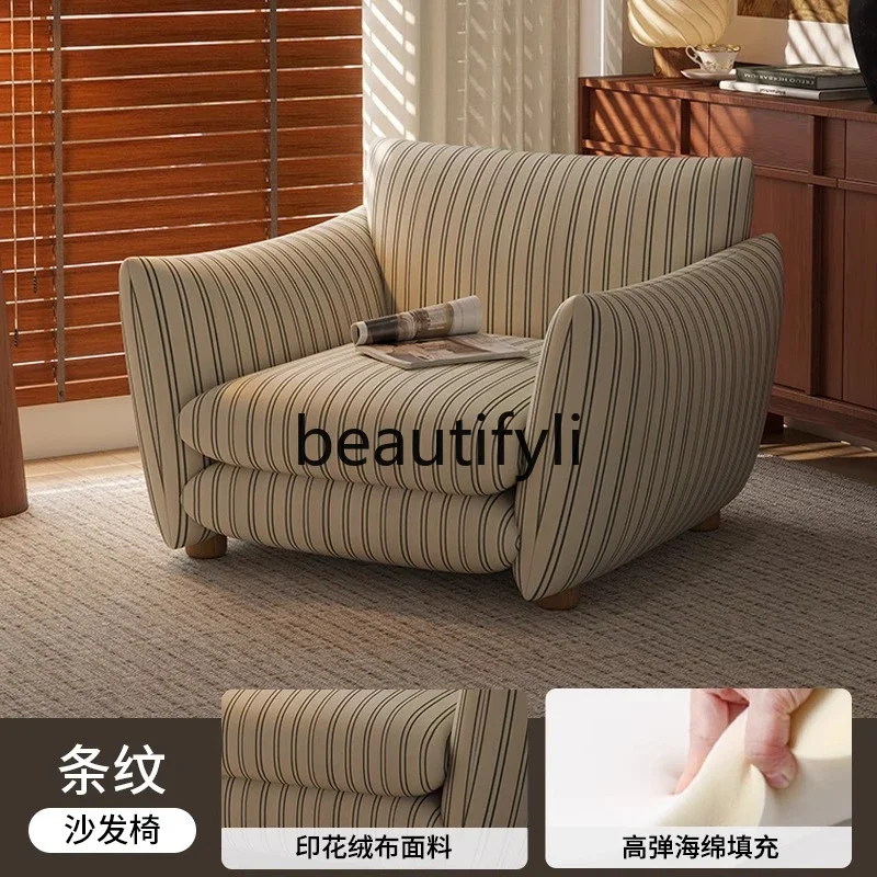 

xqqRetro single medieval style living room bedroom study single back chair, sofa leisure chair