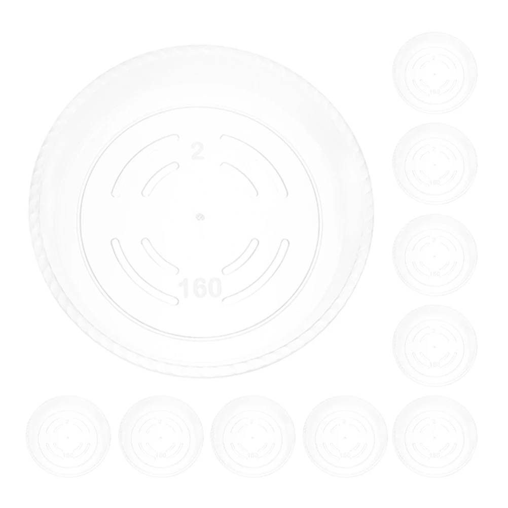 

10Pcs Round Plastic Planter Saucers Multi-Use Pot Plates Leak Proof Floor Protector for Indoor Plants Garden Succulents Water